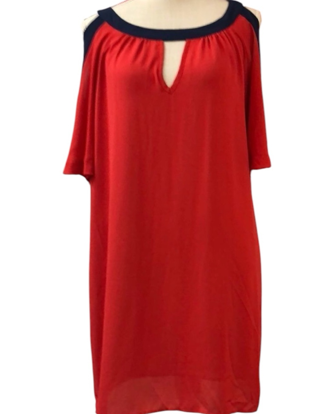Glam Red‎ and Navy Dress Size Medium
